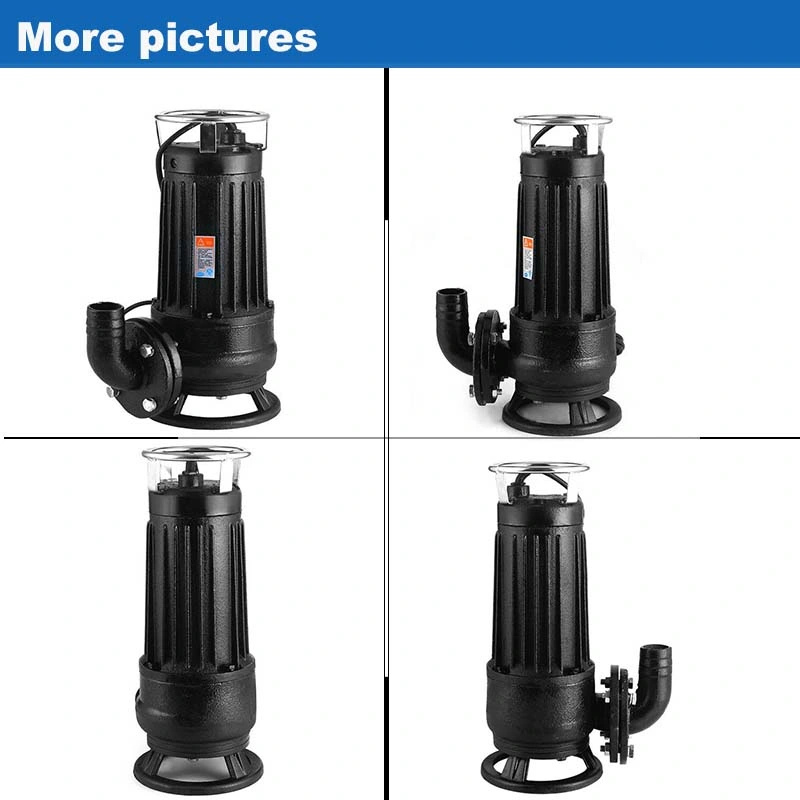 Vertical Cooper Wire Non-Clogging Centrifugal Fecal Cutter Submersible Sewage Water Pump