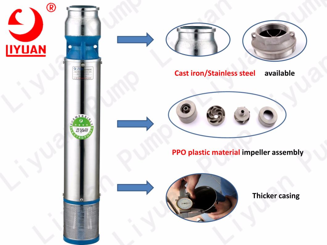 6 Inch (J600s) Deep Well Submersible Pump Multistage Pump