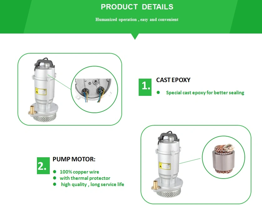 Ce Approved Qdx Single Phase Electric Submersible Water Pump Prices