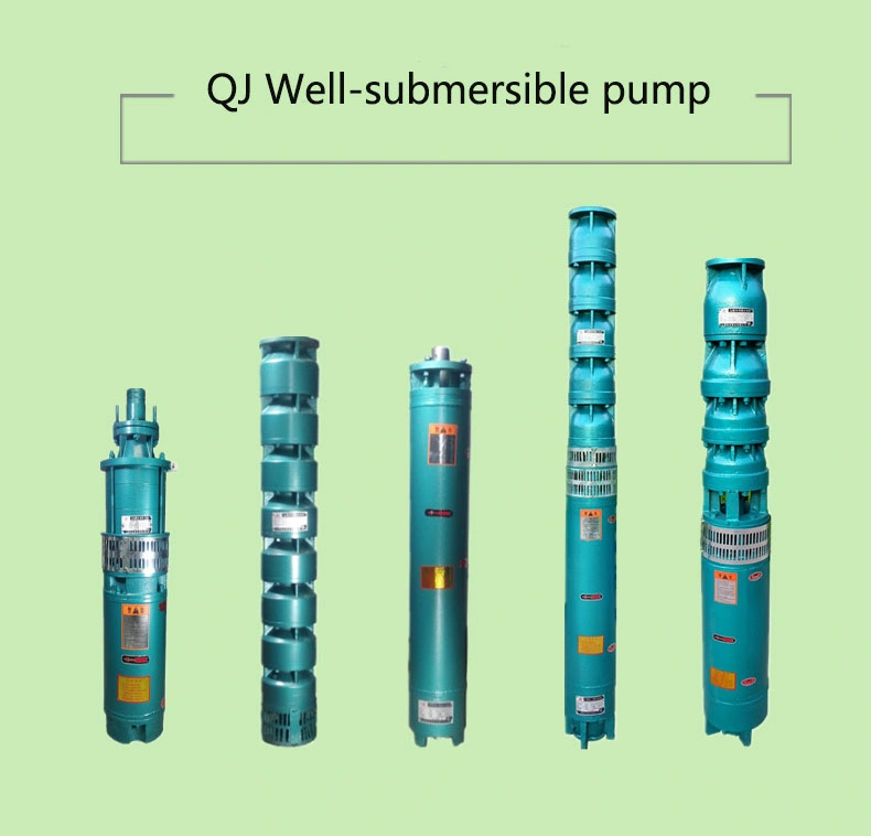 QJ Non-Clogging Submersible Borehole Immersed Water Pump
