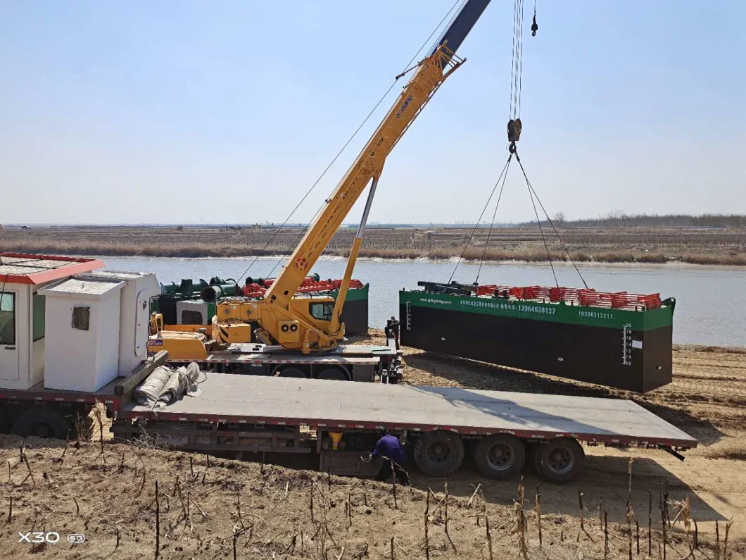 China Sand Dredging Machine with Submersible Sand Pump Used in River for Sale