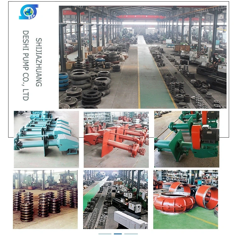 Mineral Processing Water Submersible Sand Mud Sump Mining Centrifugal Industrial Vertical Sp Spr Slurry Pump