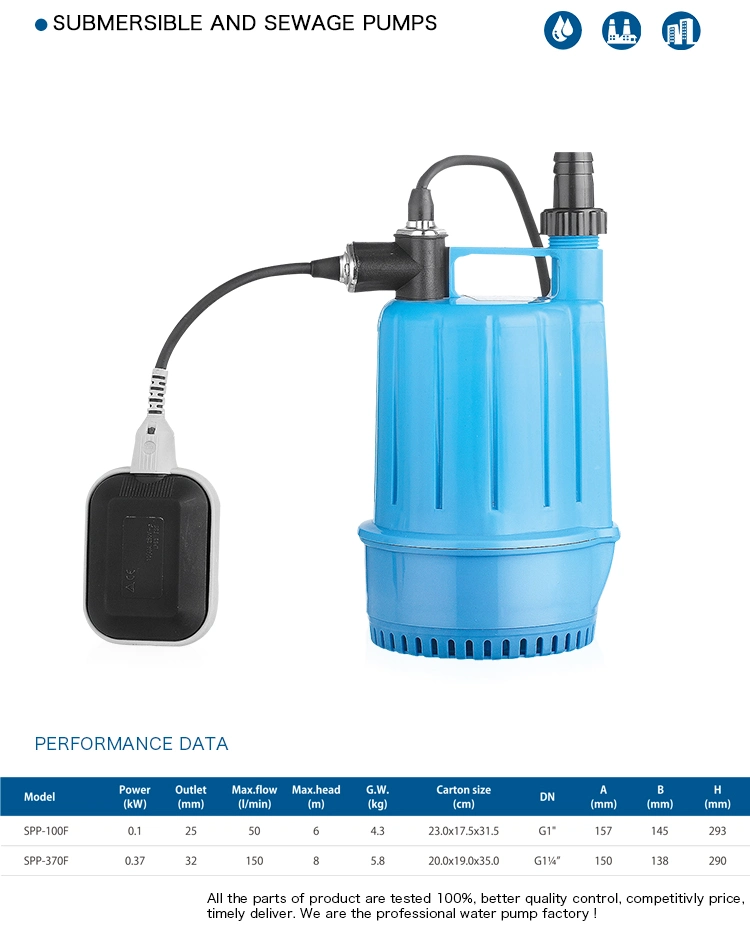 Clean or Slightly Dirty Water Submersible Pumps for Wells