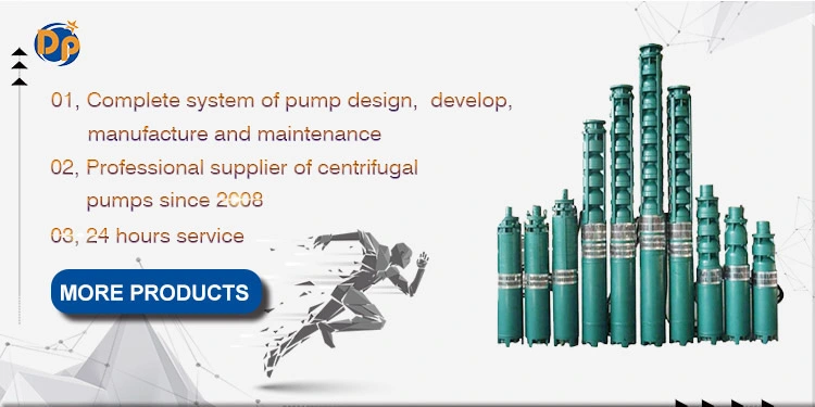 Qj Series Deep Well Submersible Water Pump, Verticl Industrial Centrifugal Electric Water Pump