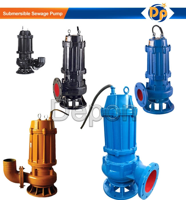 Wq Series Submersible Sewage Water Pump, Submersible Pump Sewage Lift, Centrifugal Pump