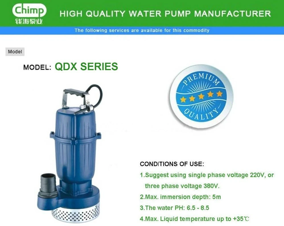 0.5 HP Qdx Electric Submersible Water Pump