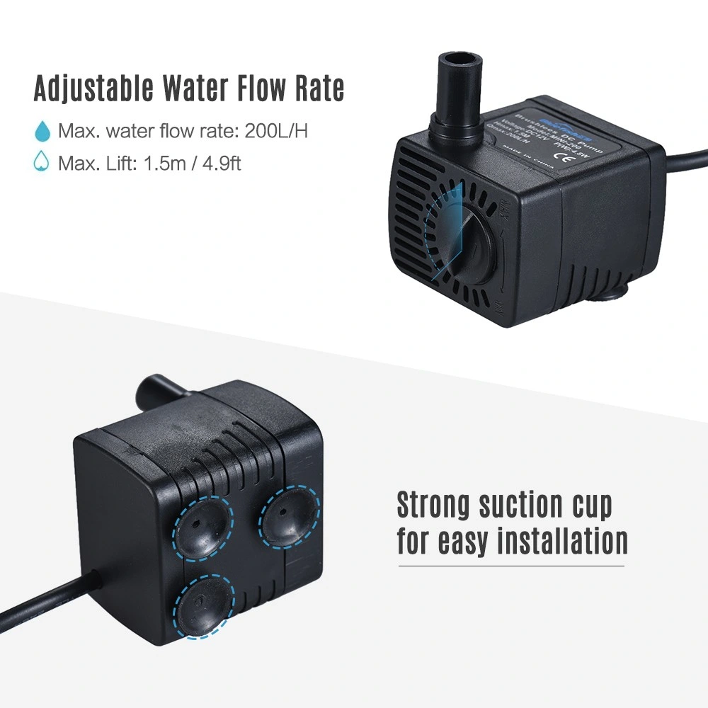 Centrifugal Submersible Solar DC Brushless Tank Circulation Computer Desktop Fountain Pump Water Pump