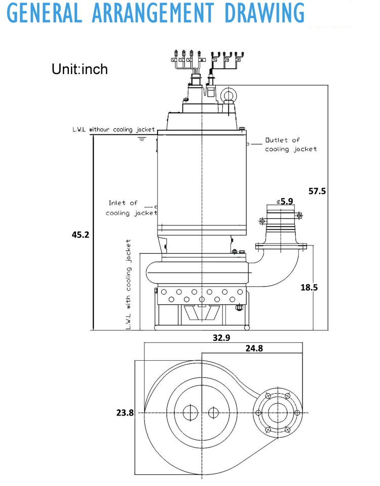 Vertical Submersible Sand Slurry Pump, Hydraulic Submersible Pump, Centrifugal Pump