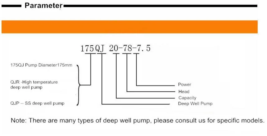 3 Phase 50Hz/60Hz /380V/415V/460V Deep Well Submersible Pump