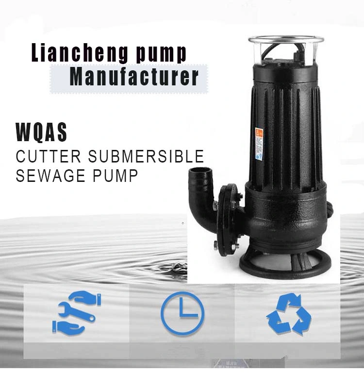 Vertical Cooper Wire Non-Clogging Centrifugal Fecal Cutter Submersible Sewage Water Pump