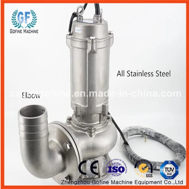 Non-Blockage Submersible Sewage Pump with Cutting Devices for Pig/Cow/Chicken Dung and Sewage Water