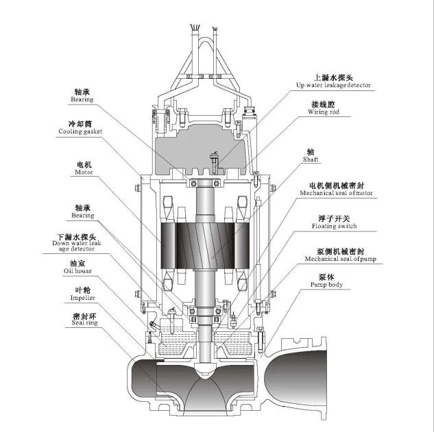 Auto-Coupling Vertical Submersible Pump for Municipal Sewage Water