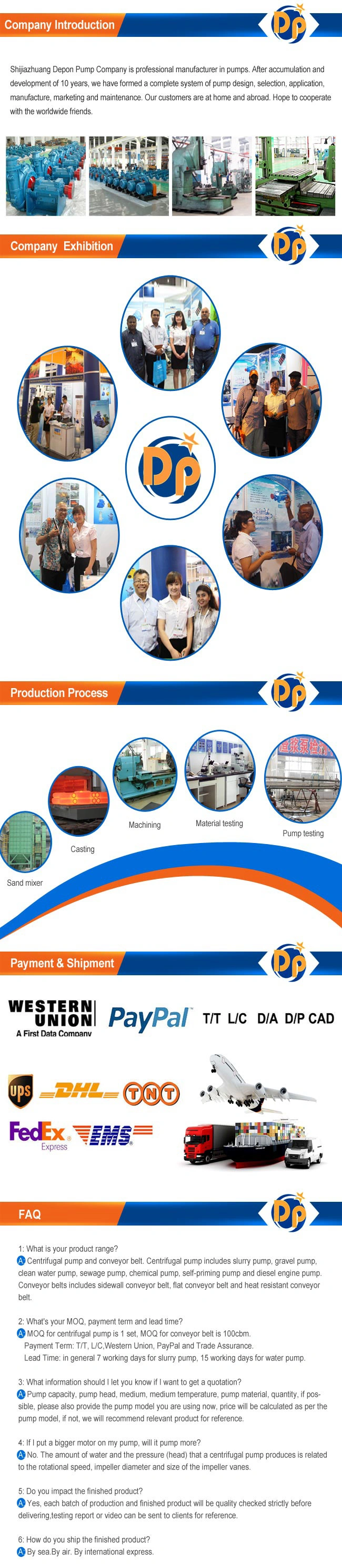 Single-Stage Pump Structure and Submersible Application Sand Transfer Pump