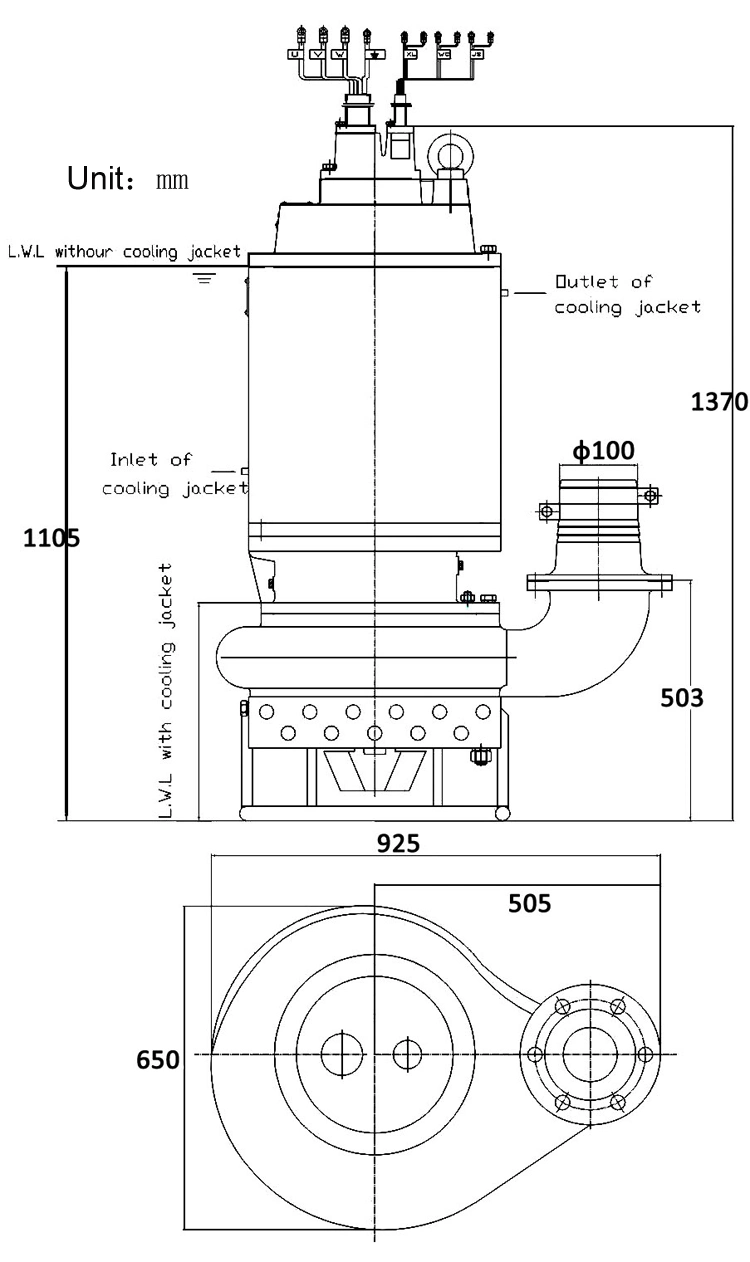 Submersible Slurry Mud Pump for Transporting Sea Water