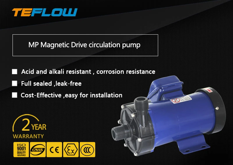 Magnetic Driving Pump Corrosion Resistant Chemical Centrifugal Acid Pump