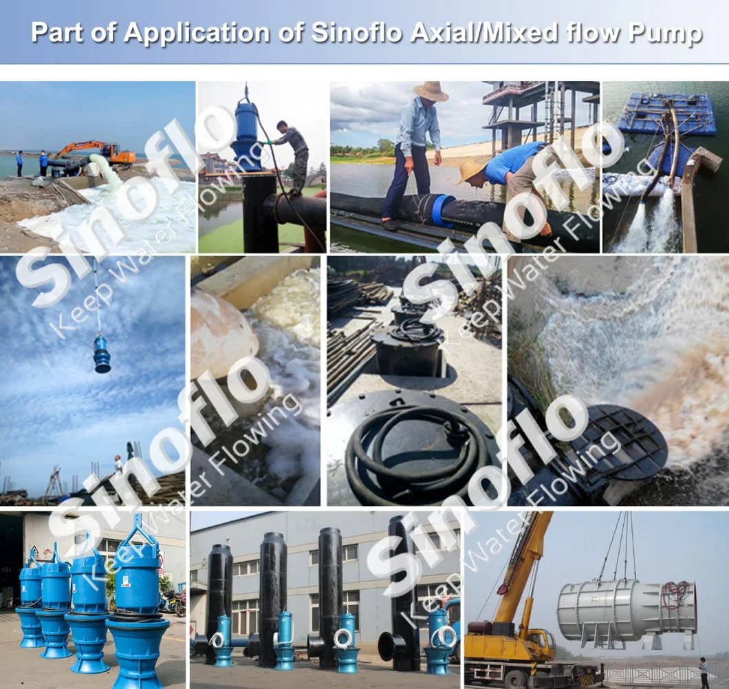 Axial Flow/Mixed Flow Submersible Propeller drainage/dewatering Pump