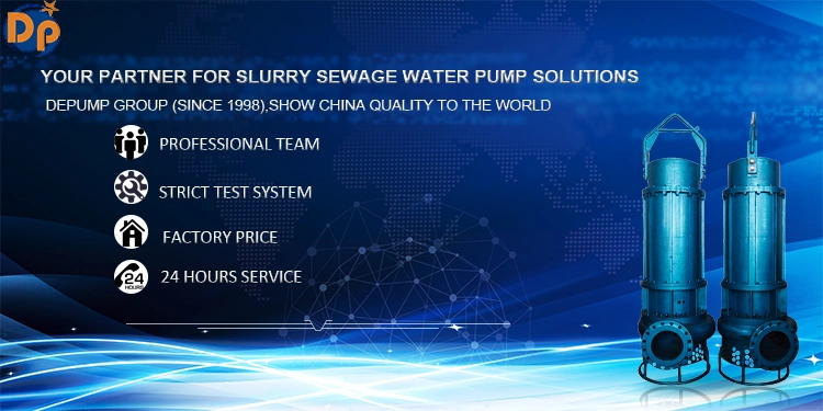 Centrifugal High Flow Submersible Slurry Pump for Sand Dredging, Vertical Pump, High Chrome Pump