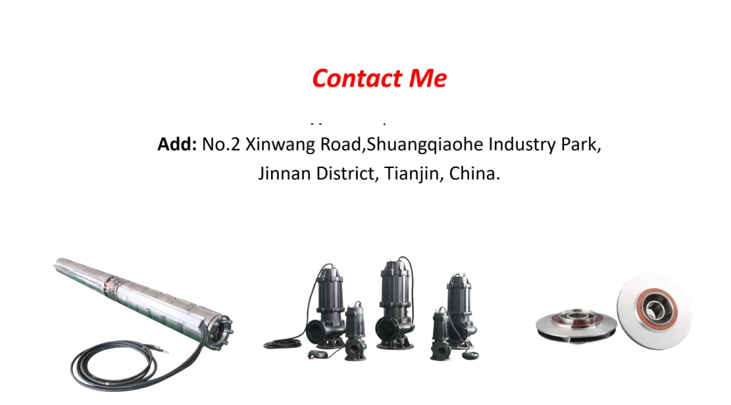 Waste Water Usage Submersible Sewage Pump for Dirty Water Treatment