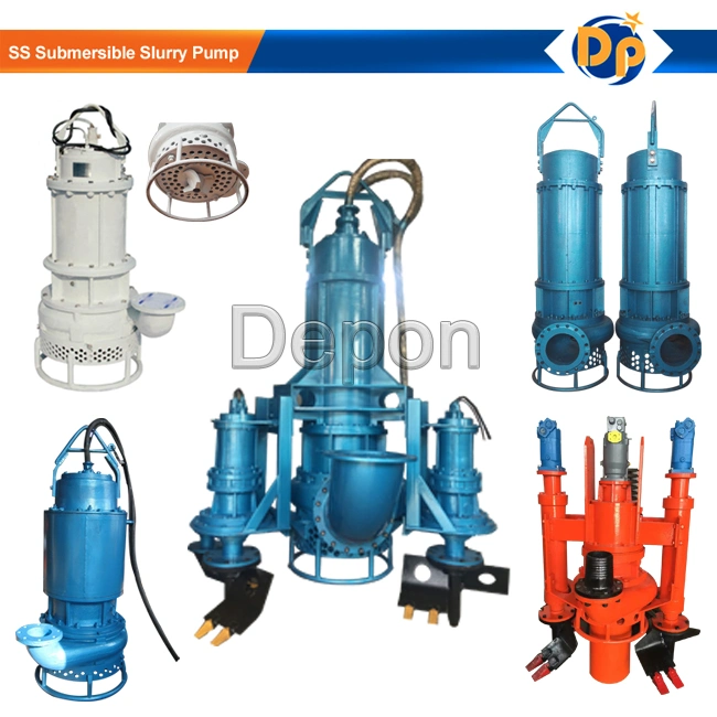 High Head Submersible Slurry Dredge Pump with Cutter Head