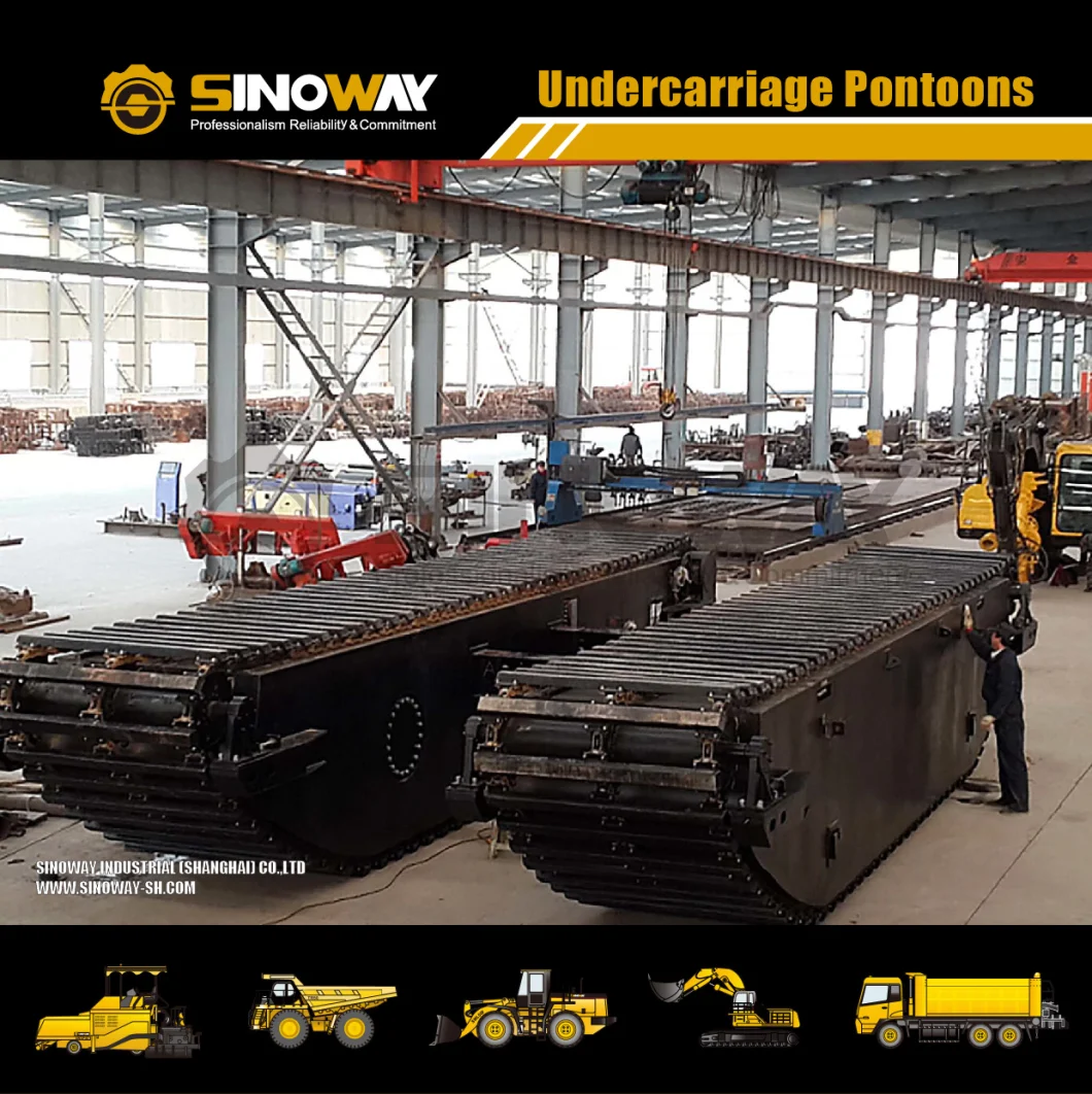 Floating Pontoon Hydraulic Undercarriage Pontoon for Crawler Amphibious Excavator