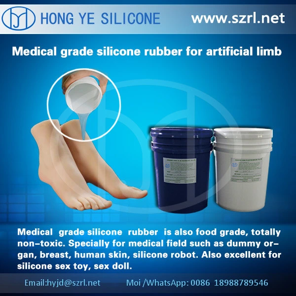 Platinum Silicone Rubber for Making Prosthetic Body Parts Tattoo/Exhibition