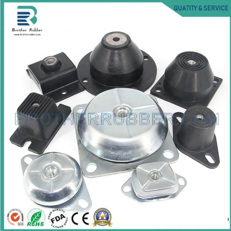 Custom Mold Hardness 70 Rubber Parts Personal Design Silicone Rubber Block Machine Engine Mounting Blocks