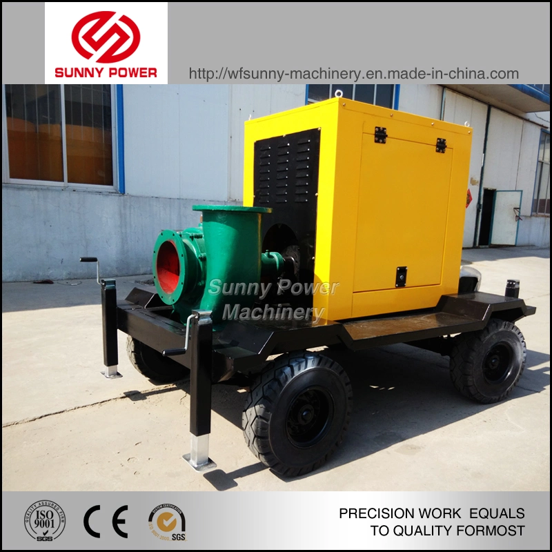 33-350kw Outflow 200-2350m3/H Lift 8-90m 6-20inch Mine Pump Driven by Diesel Engine with Floating Platform