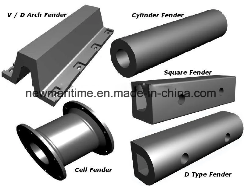 Cylindrical Marine Rubber Fender/Bumper for Protecting Boat and Dock