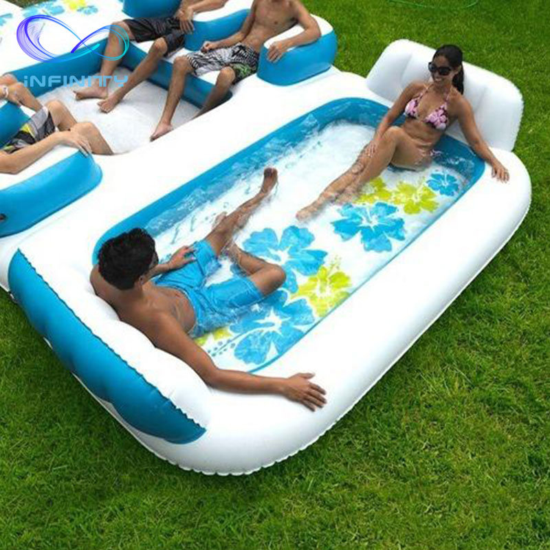 Popular Beach Floats Island Floating Platform Inflatable
