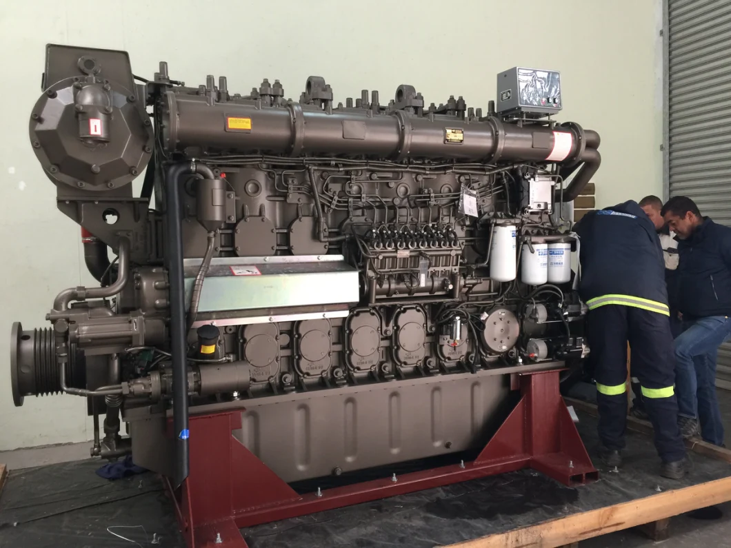 1600HP 1000rpm Marine Diesel Engine Propulsion 400kw Auxiliary Generator Marine System