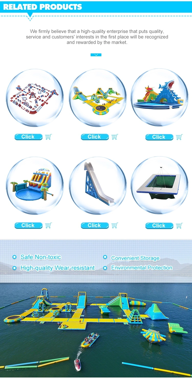 The Biggest Inflatable Floating Water Park, Aquatic Sport Platform for Adult