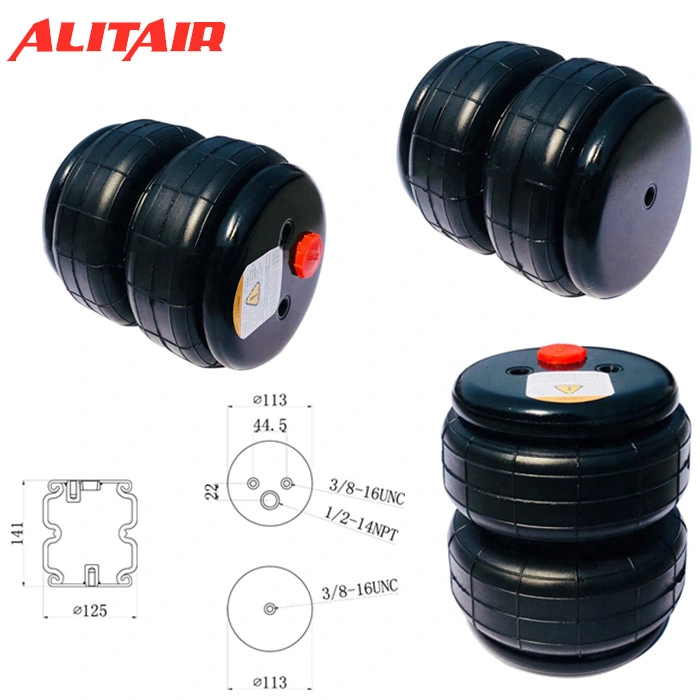 Double Convoluted Suspension Airbag Air Lift D2300 2300lbs for Truck & Trailer Air Ride Lift Suspension System