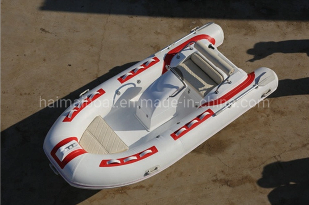 Classical Style 12.8feet 3.9m Customizable Fiberglass Inflatable Boats High Speed Sport Boats Military Patrol Boats Coastwise Cruiser Boats Rib Motor Boat