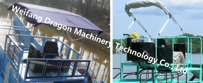 Mowing Vessel Water Hyacinth Collecting Boat / Ship / Vessel Garbage Salvage Aquatic Weed Harvester Machine
