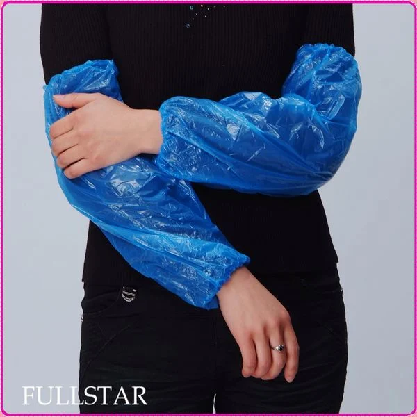 Disposable Waterproof Plastic Sleeve Covers Blue Arm Covers