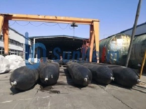 Maritime Floating Rubber Rollers Bags, Heavy Lift Airbags for Ship, Dredgers, Tugboat, Fishing Boat Marine Launching