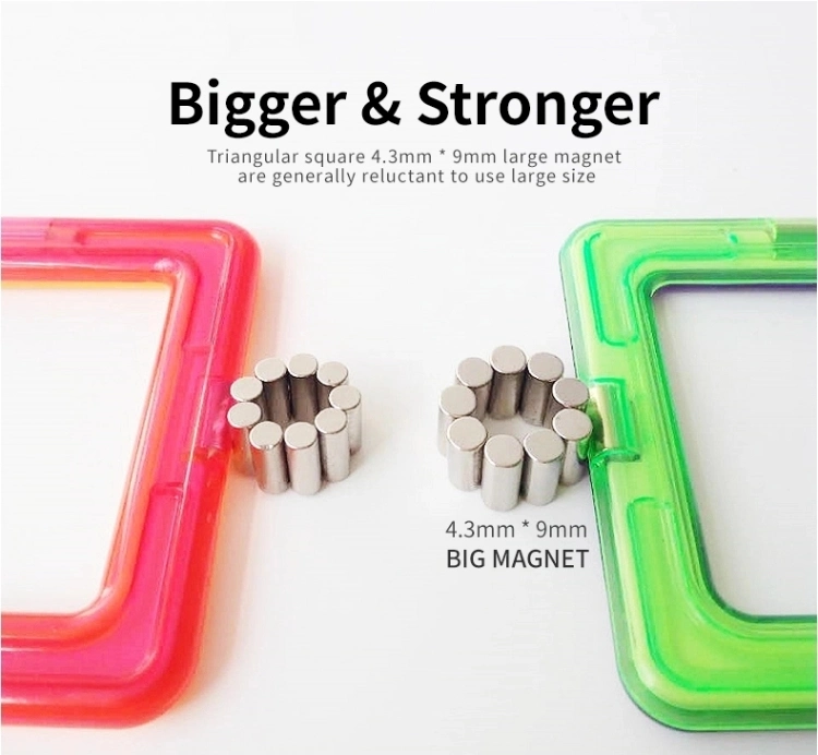 74 Pieces Magnetic Blocks Building Construction Blocks Designer 3D DIY Toys