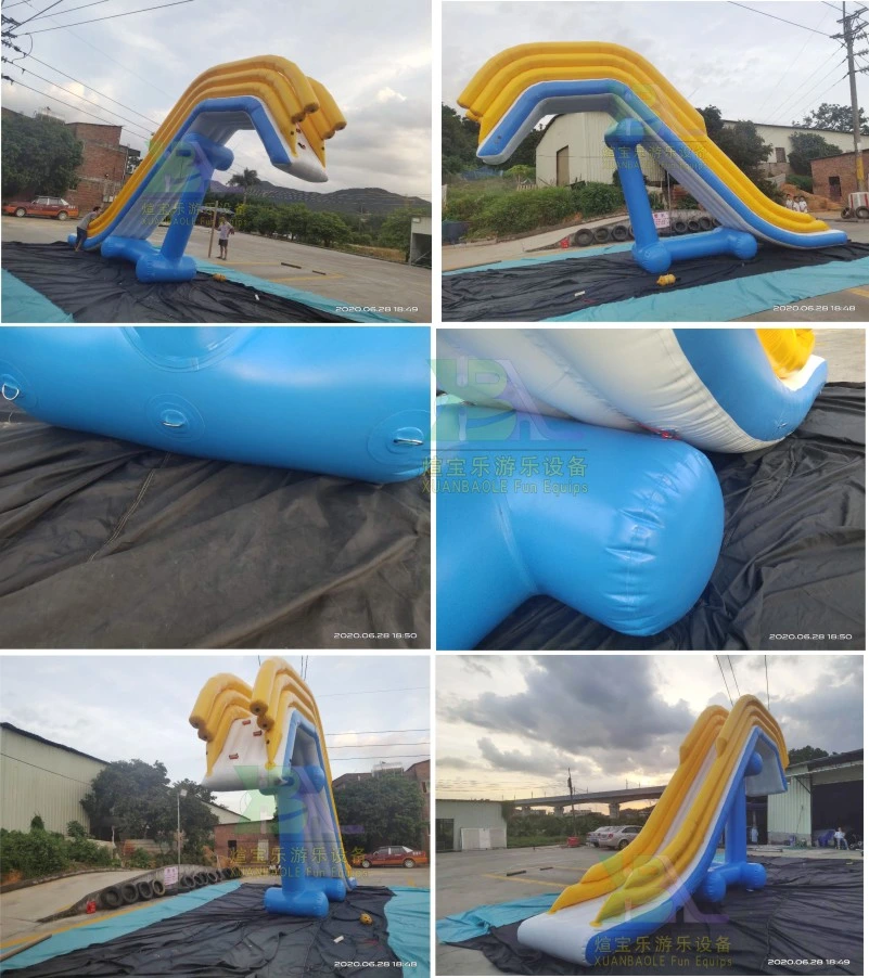 Ship Inflatable Dock Slide for Boat Use Inflatable Toboggan Slide Yacht Inflatable Water Slide