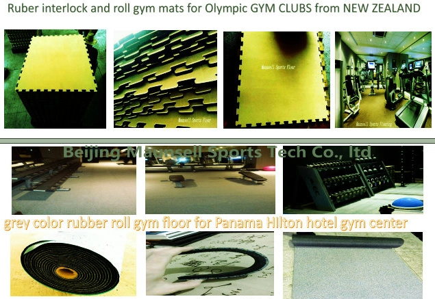 50mm Thickness Rubber Gym Tiles Mats for Body Training