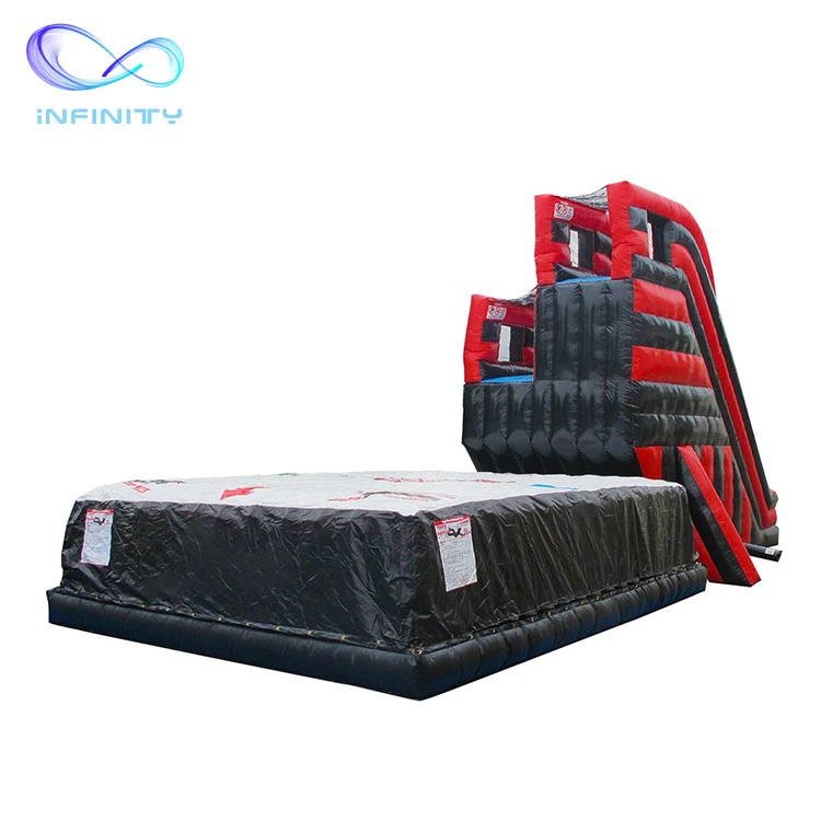 Wholesale Price Inflatable Stunt Jump Freefall Double Jump Platform Inflatable Airbag Landing