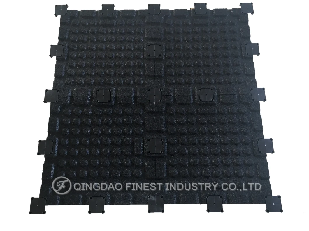 Interlocking Rubber Blocks, Gym Rubber Floor Mat for Weight Lifting