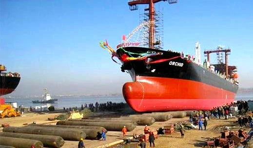 Maritime Floating Rubber Rollers Bags, Heavy Lift Airbags for Ship, Dredgers, Tugboat, Fishing Boat Marine Launching