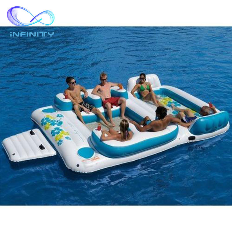 Popular Beach Floats Island Floating Platform Inflatable