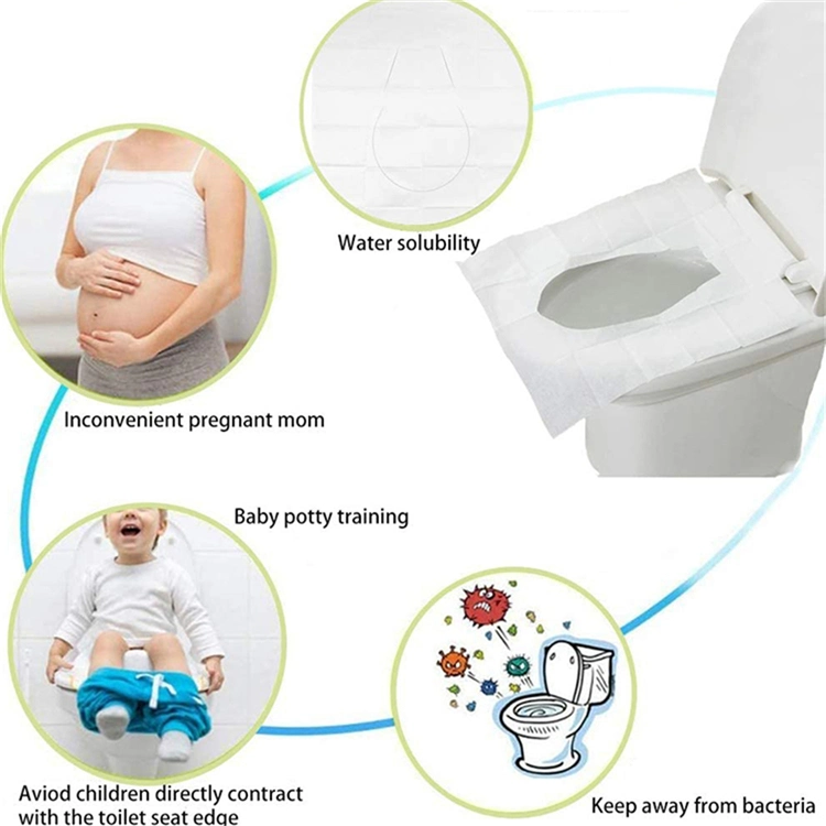 Flushable Bath Covers Disposable Paper Toilet Seat Covers