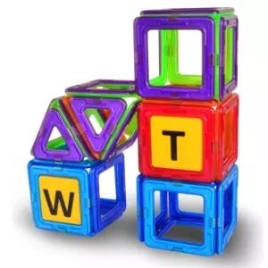 74 Pieces Magnetic Blocks Building Construction Blocks Designer 3D DIY Toys