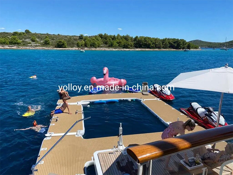 Yacht Inflatable Platform Water Floating Boat Dock Pontoon