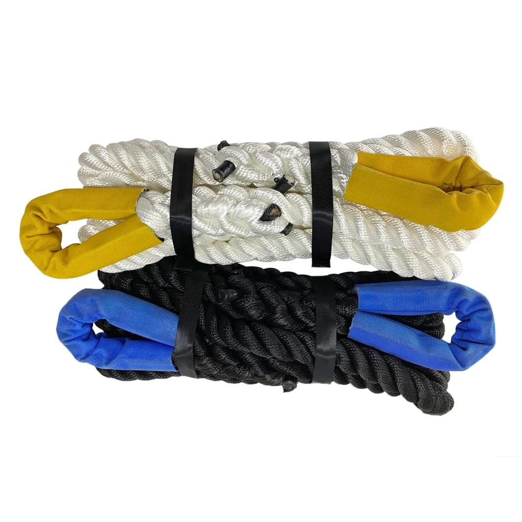 Twisted Nylon Boat Fender Rope Marine Fenders Ropes 3 Strand Recovery Rope Kinetic Rope