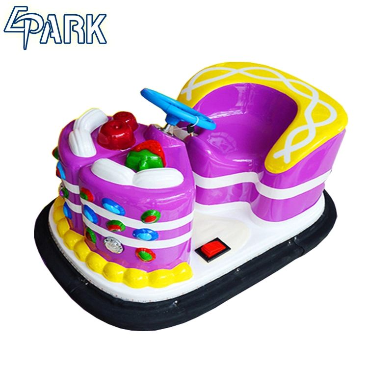 Amusement Park Small Fiberglass Music Battery Cake Bumper Car for Kids Bumper Car