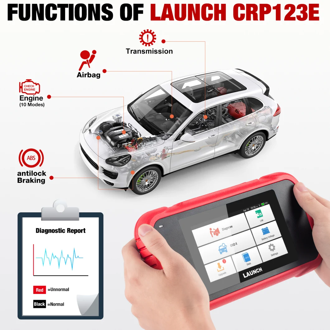 New Arrival Launch OBD 2 Crp123e USA Version Auto Code Reader Scanner Launch Crp 123e Internet Update