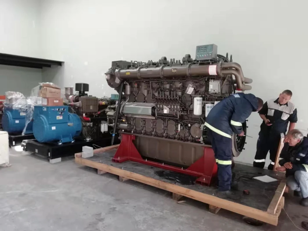 1600HP 1000rpm Marine Diesel Engine Propulsion 400kw Auxiliary Generator Marine System